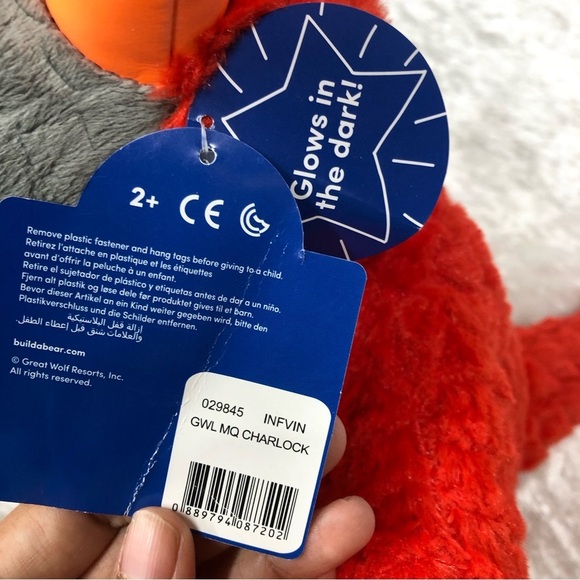 Build A Bear Great Wolf Lodge MagiQuest Charlock Red Dragon stuffed animal - Picture 11 of 14